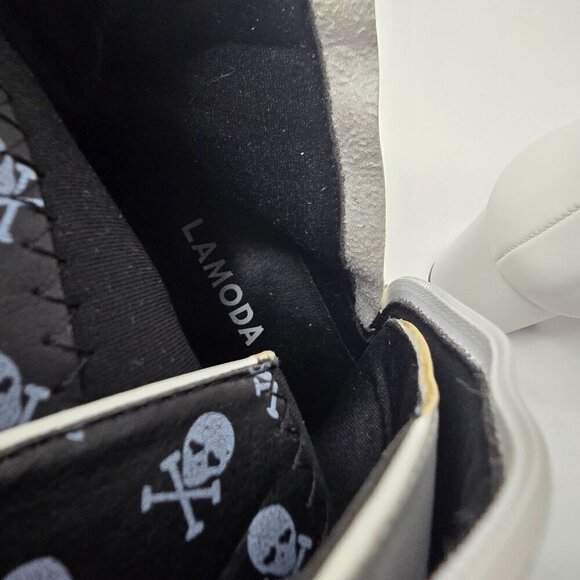 NWOT Dolls Kill Lamoda Serenity Lace Up White Ankle Boots size 8 - Picture 6 of 15